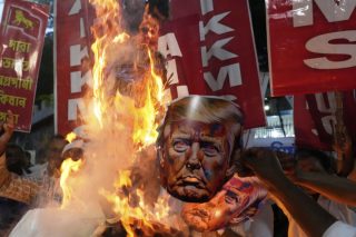india anti-trump protest